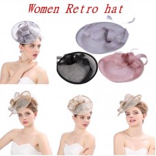 New Elegant Mujer&apos;s Derby Hat Church Cap Bridal Cap Tea Party Wedding Headpieces  eb-65470519
